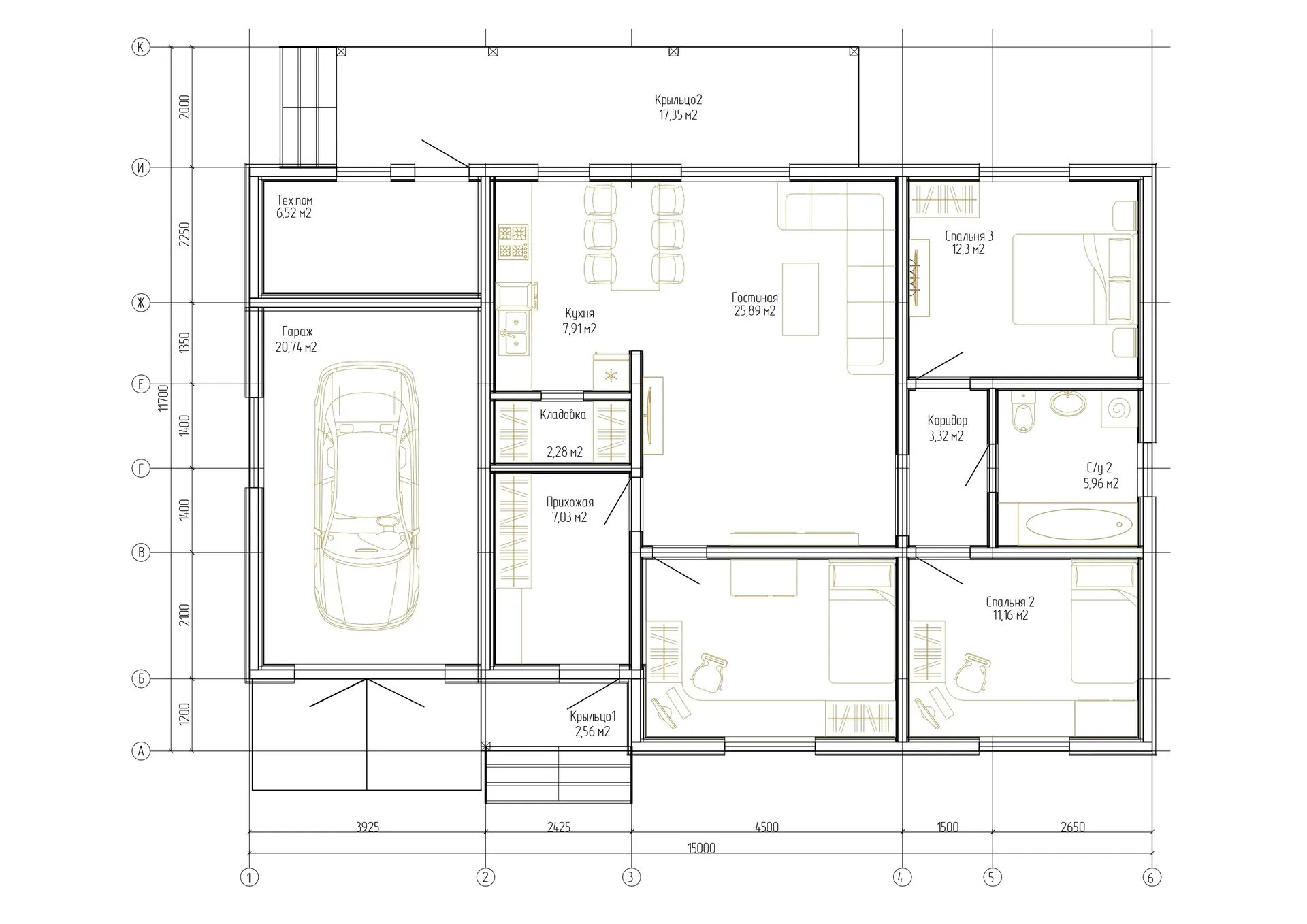 Каркасный дом АК-142  — фото 9